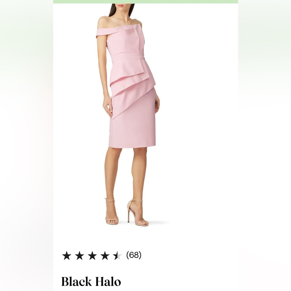 Pale pink cocktail dress. Great for wedding guest.